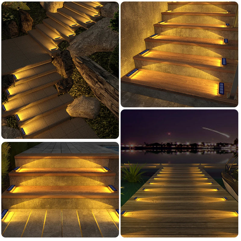 Spot solaire d'escalier IP68 anti-vol