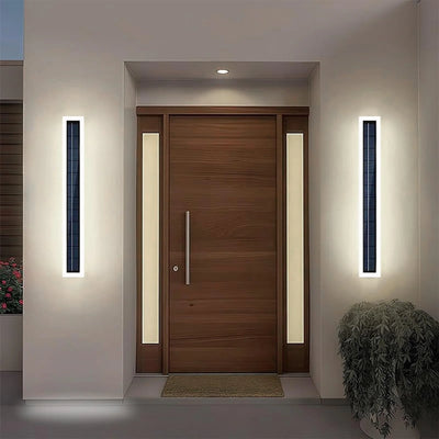 Applique Solaire Murale LED 60cm Acrylique Porche Patio