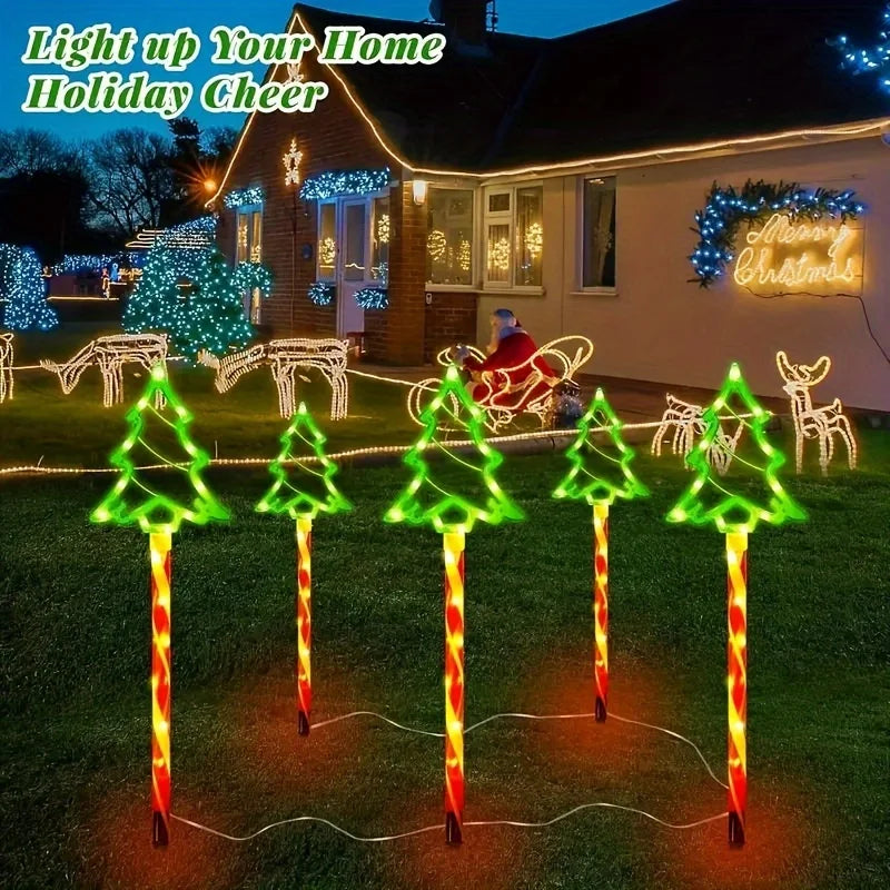 Lampe Solaire Décorative de Noël pour Jardin et Terrasse