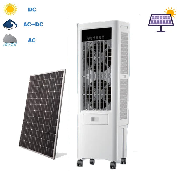 Rafraîchisseur d'Air Solaire Portable 280W 3 Vitesses