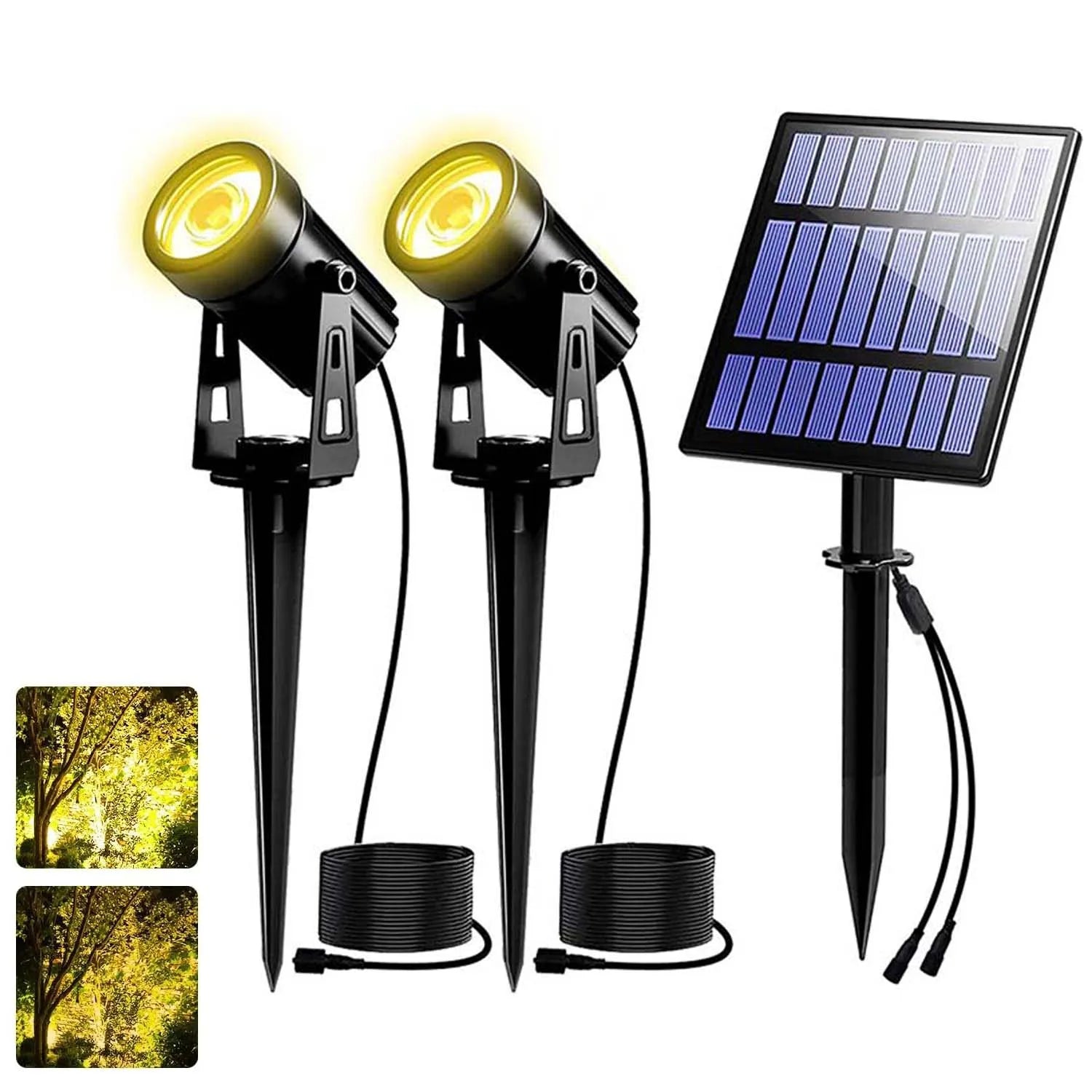 Projecteur Solaire LED Étanche IP65 Arbre Jardin Paysage