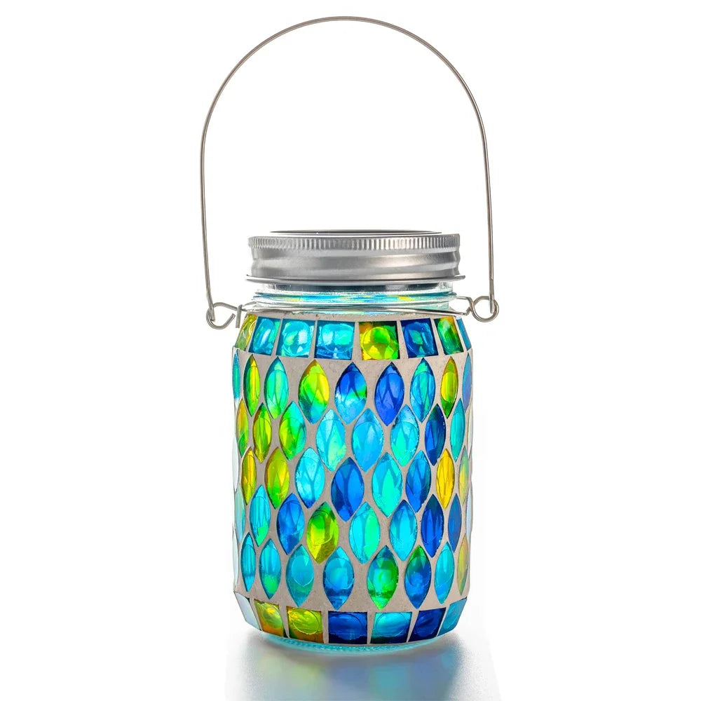 Lampe Solaire Décorative en Mosaïque de Verre