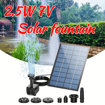 Fontaine Solaire 2,5W 6 Buses Conception Divisée