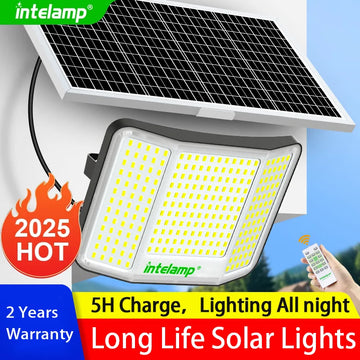 Projecteur Solaire 1300LM Détecteur Extérieur
