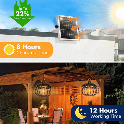 Lanterne Solaire Citrouille Halloween avec Télécommande Jardin