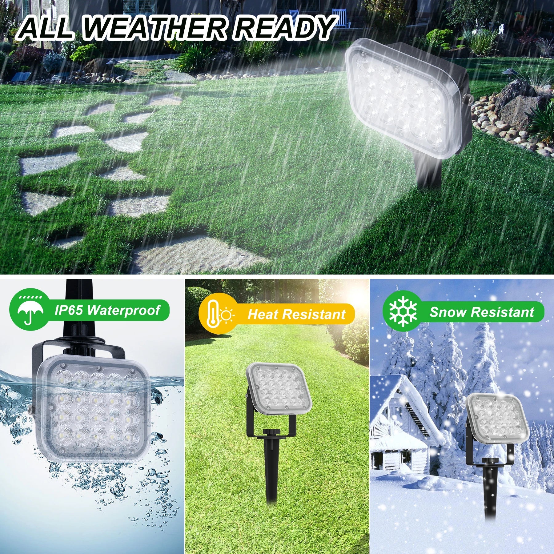 Lampe solaire éclairage paysage intense la nuit