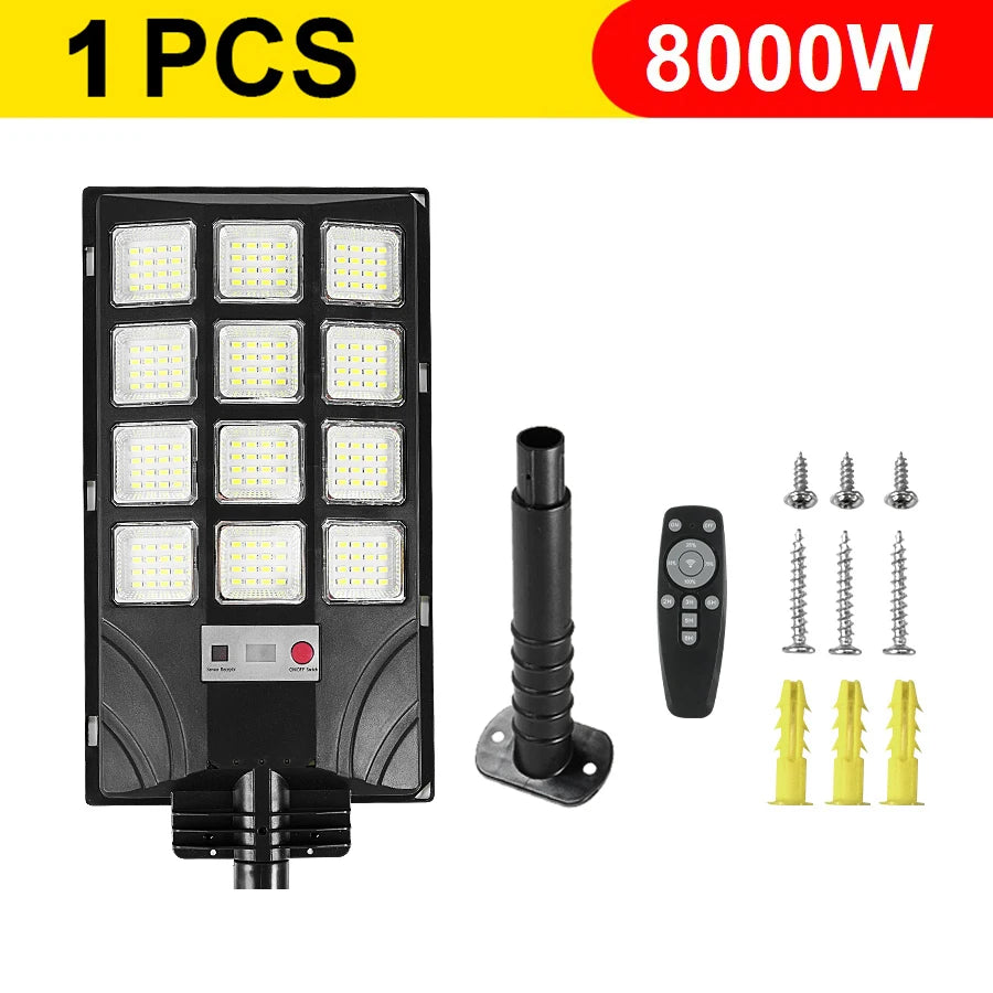 Lampe Solaire Murale LED Puissante Détecteur Mouvement Rue