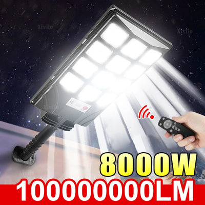 Lampe Solaire Murale LED Puissante Détecteur Mouvement Rue