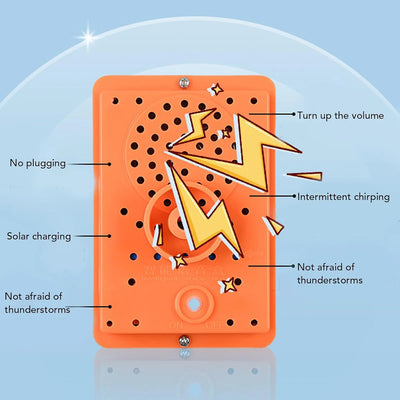 Répulsif Solaire Ultrason Oiseaux Insectes et Rats Extérieur