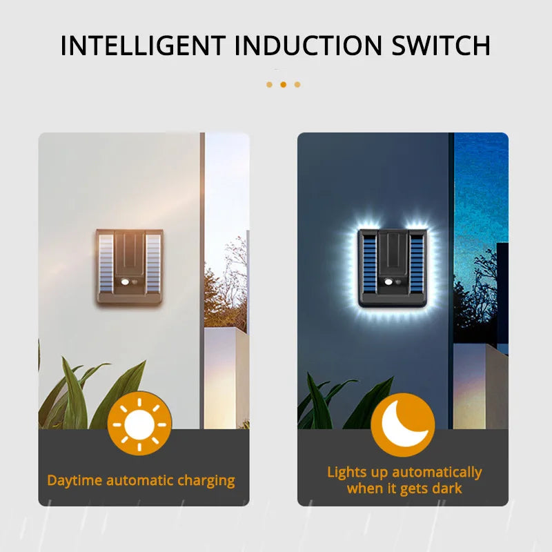Applique Murale Solaire Pliable LED Extérieure Détecteur Mouvement
