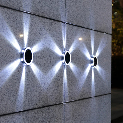 Veilleuse Solaire Enterrée 360° LED Jardin Cour Pelouse