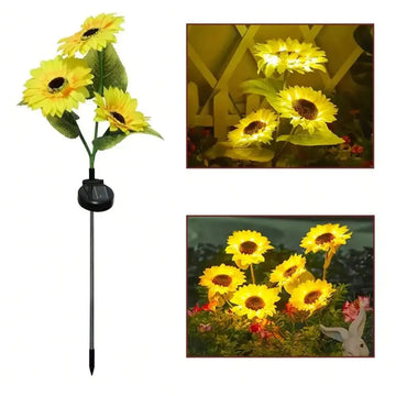Lampe Solaire Tournesol à Planter Jardin