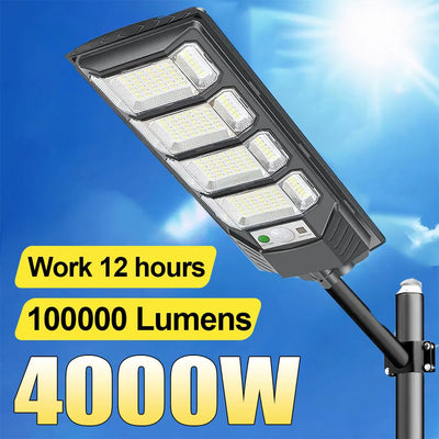 Projecteur Solaire LED Puissant Détecteur Mouvement Rue Jardin