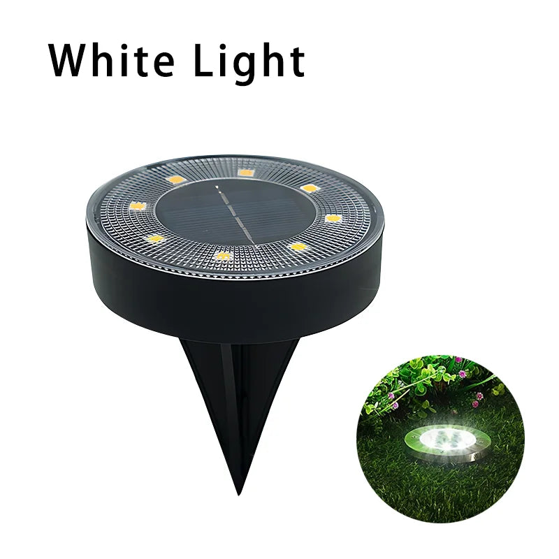 Spot Solaire Encastrable Sol LED Étanche Jardin Pelouse