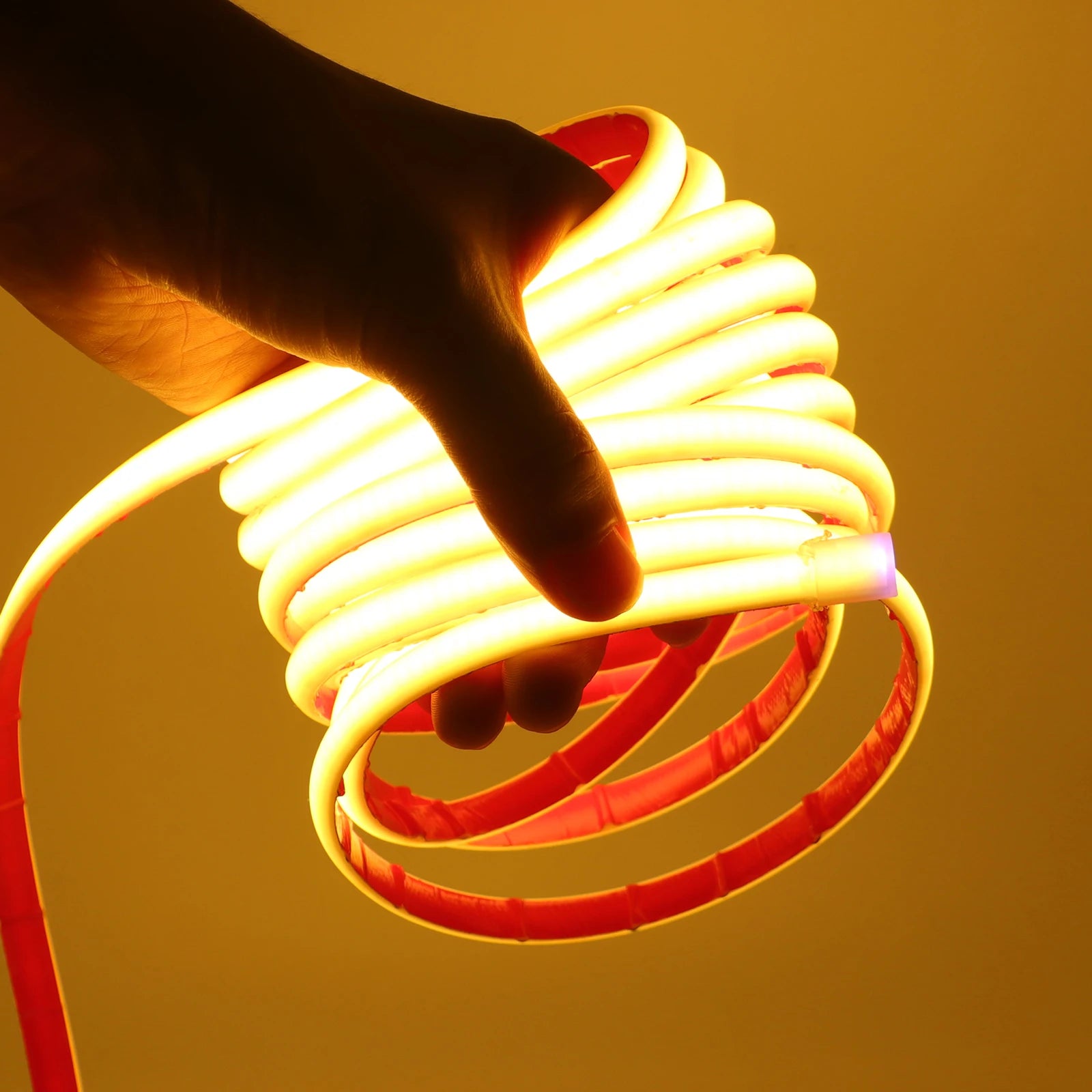Ruban LED Solaire Néon COB Dimmable Étanche IP68 Extérieur