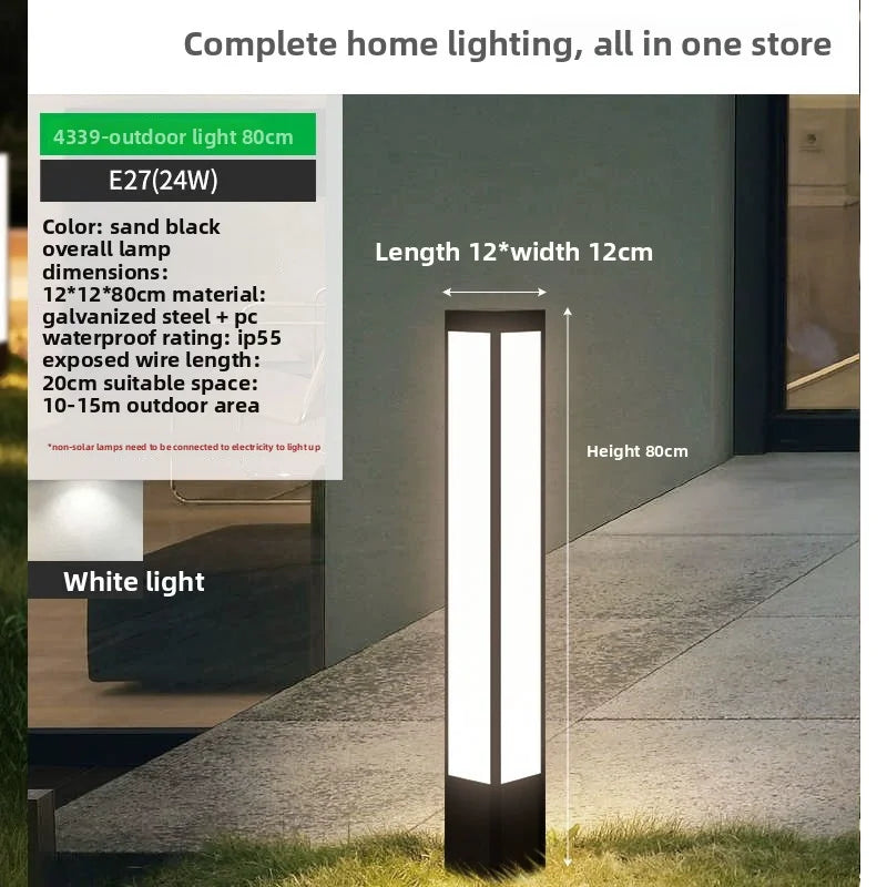Borne Solaire de Sol pour Jardin et AllĂ©e â lumiĂšre chaude et chaleureuse