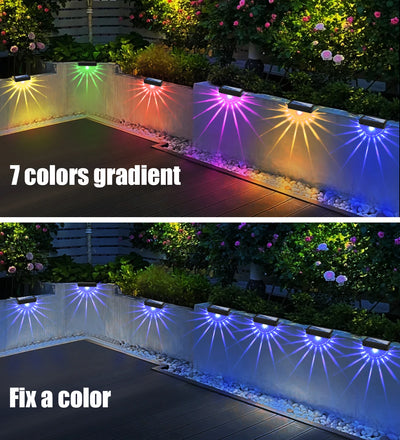 Lampe Solaire Pont Escalier LED Ătanche Patio Jardin ClĂŽture â lumiĂšre chaude et chaleureuse