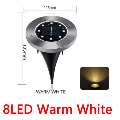 Détail des LED de la lampe solaire disque