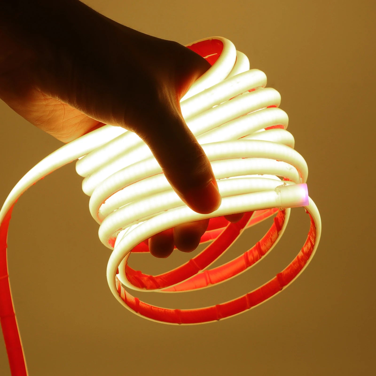 Ruban LED Solaire Néon COB Dimmable Étanche IP68 Extérieur