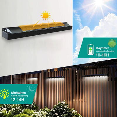 Applique Solaire Murale LED Étanche Décor Jardin Paysage