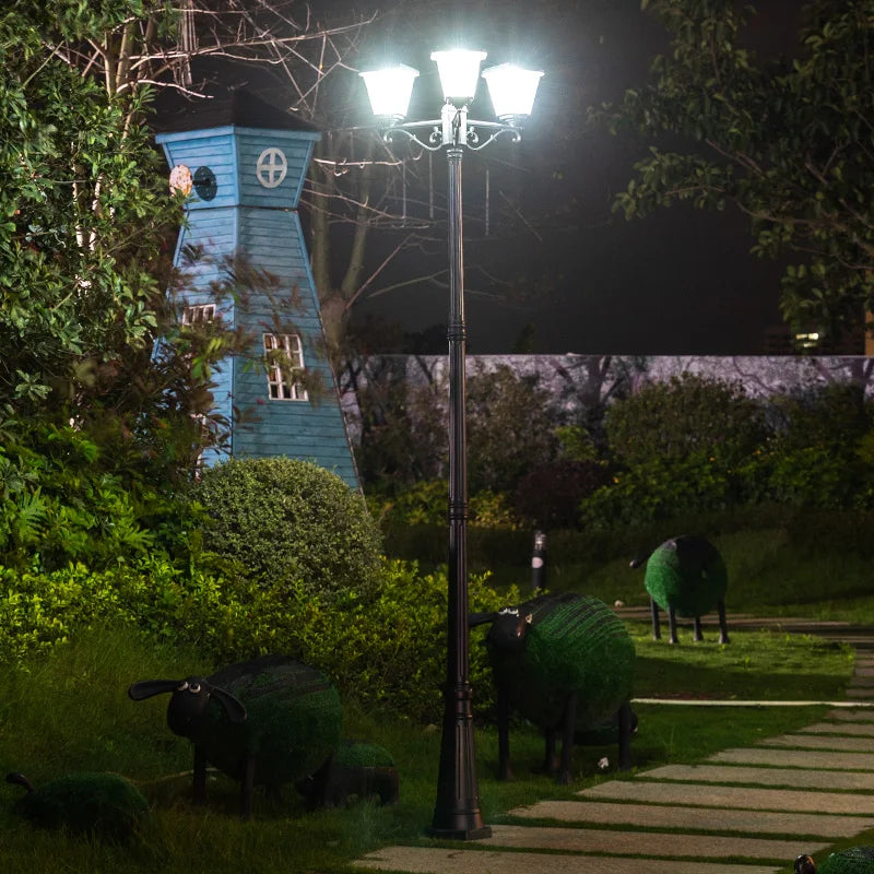 Lampadaire solaire extérieur LED étanche