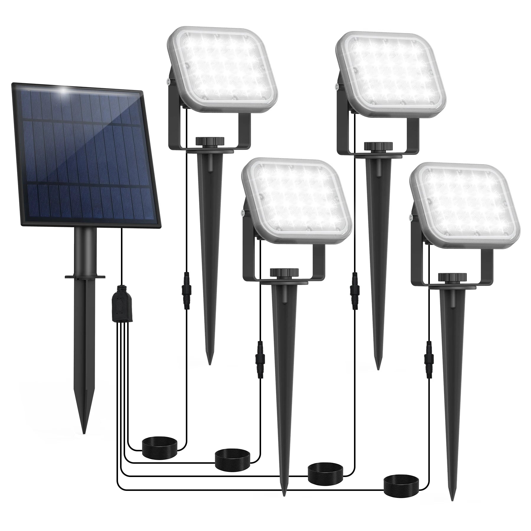 Détails de la lampe solaire extérieure IP65 paysage