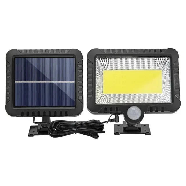 Applique Murale Solaire 160 LED Extérieure Étanche Sécurité Jardin