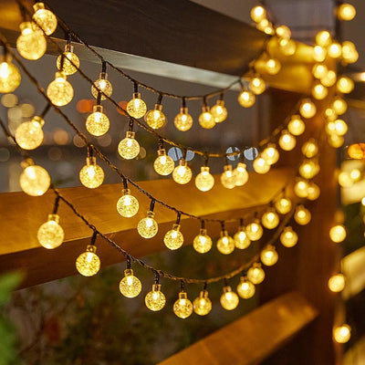 Guirlande Solaire Boules à Bulles Étanche Noël et Terrasse