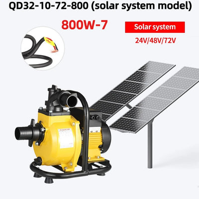 Pompe Solaire à Fréquence Variable 24V 48V 72V Haute Pression