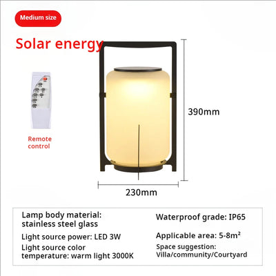 Lampe Solaire de Jardin Colonne pour Pelouse et Allée – décoration pour terrasse et jardin