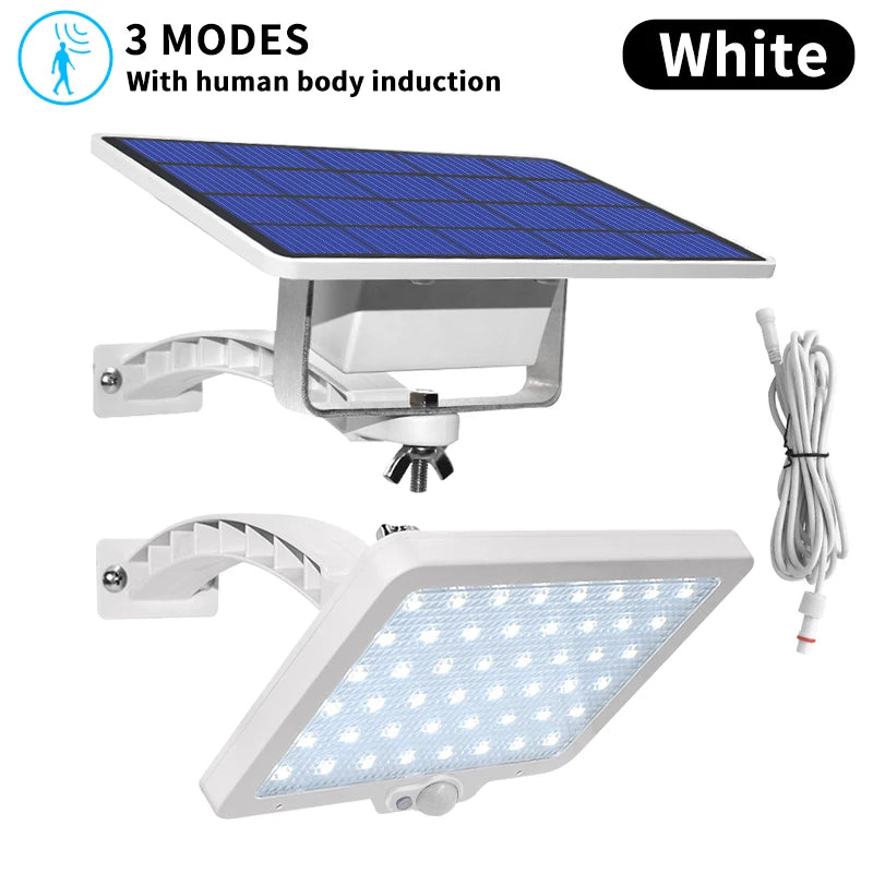 Lampe Solaire 48 LED Étanche Rue Jardin Mur Angle Large – éclairage puissant pour la sécurité