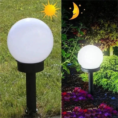 Ampoule Solaire LED Extérieure Étanche Lampe Boule Jardin Cour
