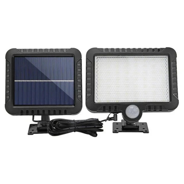 Applique Murale Solaire 160 LED Extérieure Étanche Sécurité Jardin