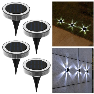 Veilleuse Solaire Enterrée 360° LED Jardin Cour Pelouse