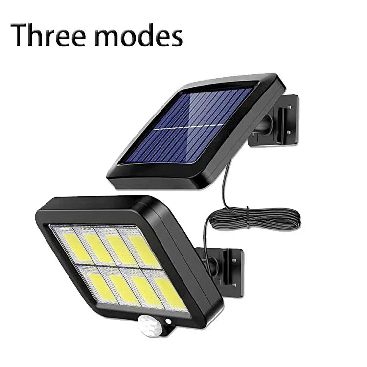 Applique Murale Solaire 160 LED Extérieure Étanche Sécurité Jardin
