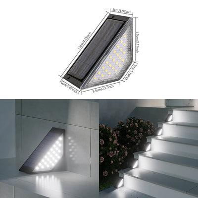 Lampe Solaire Escalier LED Blanc Chaud Étanche IP65