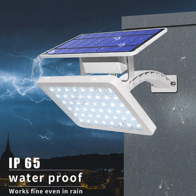 Lampe Solaire 48 LED Étanche Rue Jardin Mur Angle Large – éclairage LED allumé de nuit