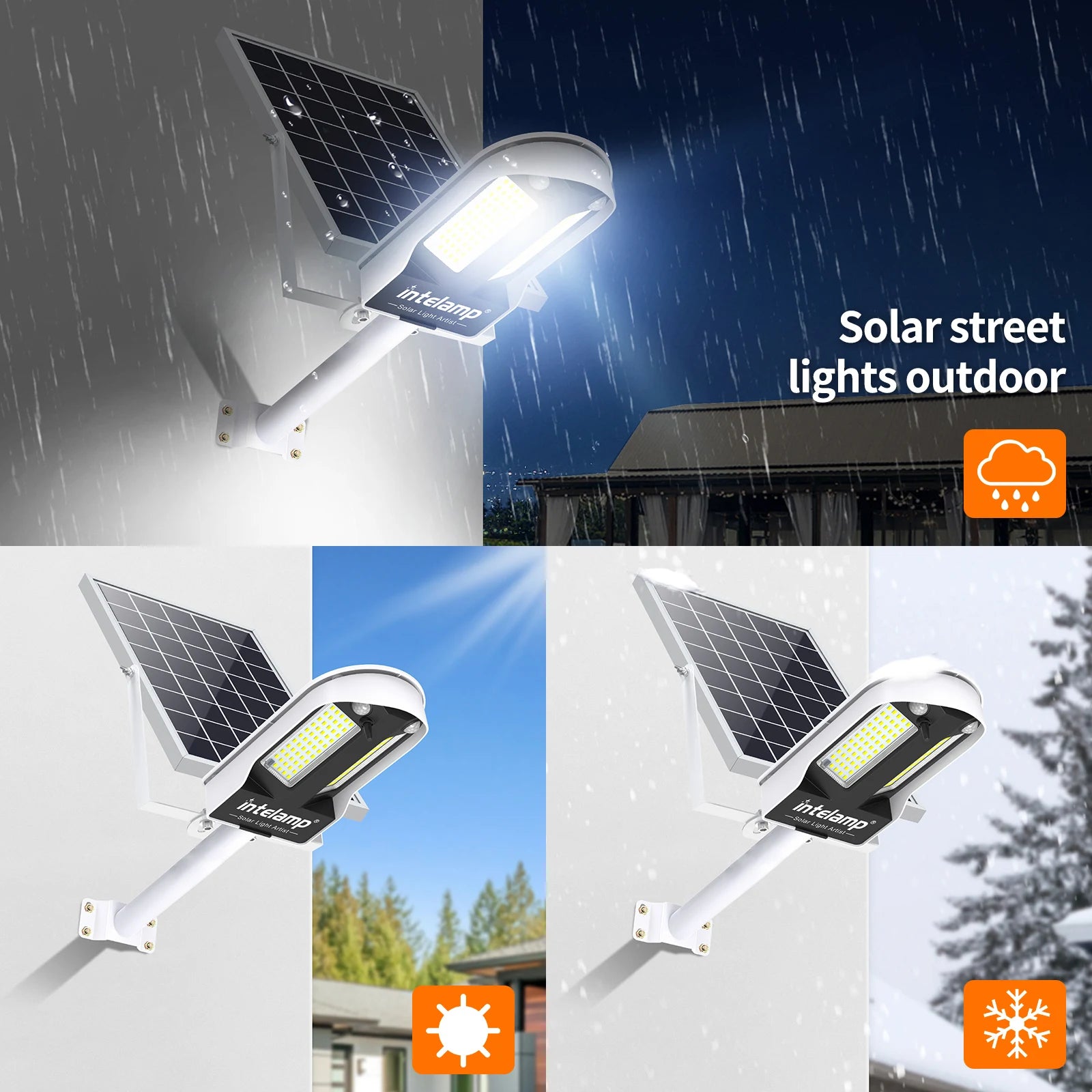 Lampe Solaire Sécurité 109 LED Extérieure Détecteur Mouvement 3 Modes