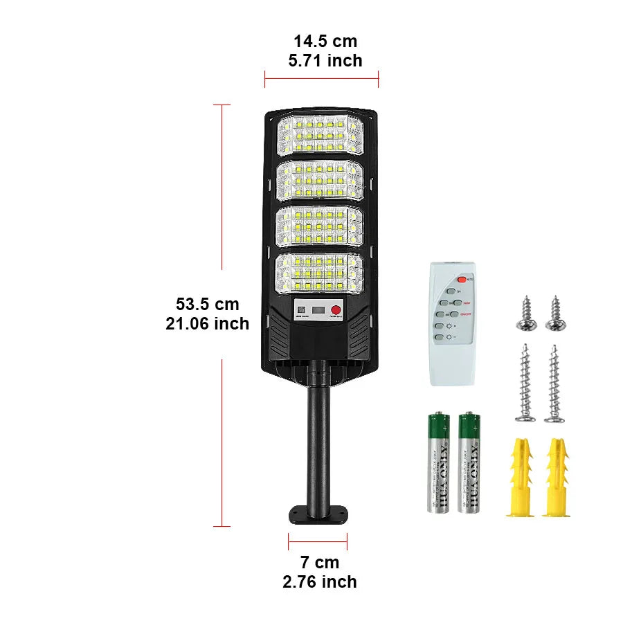 Lampe Solaire Murale LED Puissante Détecteur Mouvement IP65 – éclairage puissant pour la sécurité
