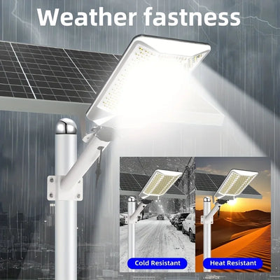 RĂ©verbĂšre Solaire LED ExtĂ©rieur CrĂ©puscule Aube Automatique Jardin â Ă©tanche, rĂ©sistant aux intempĂ©ries