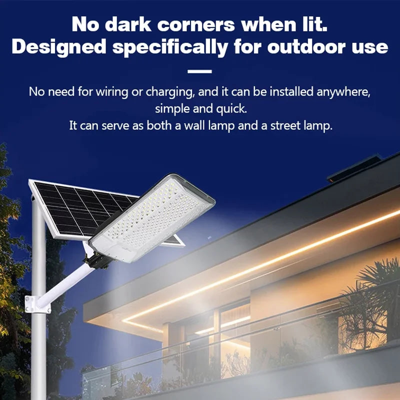 Lampadaire solaire ultra puissant pour extérieur