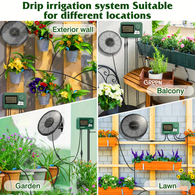 Kit Irrigation Solaire Goutte à Goutte avec Minuterie