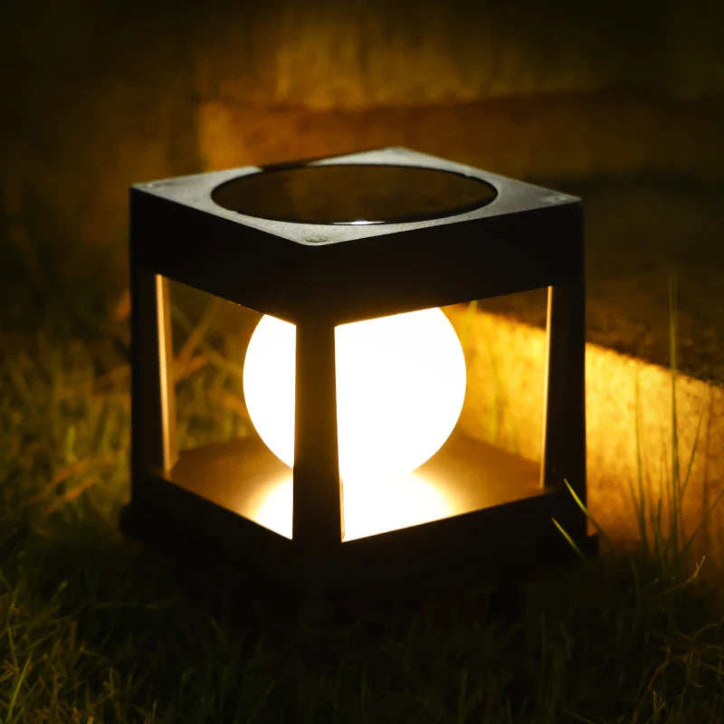 Lampe Solaire Poteau Clôture Pilier Étanche Extérieur