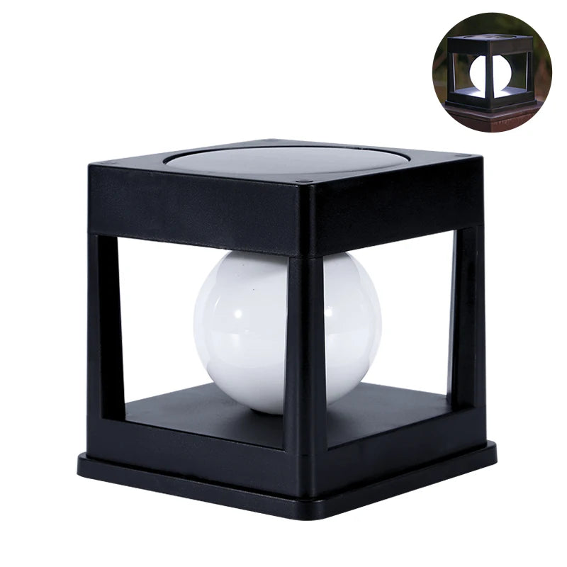 Lampe Solaire Poteau Clôture Pilier Étanche Extérieur