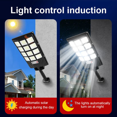 Lampe Solaire Murale LED Puissante Détecteur Mouvement Rue