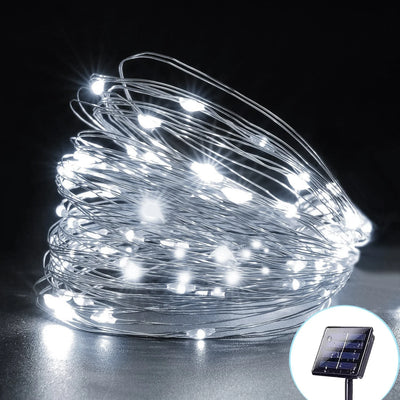 Guirlande Solaire 400 LED 8 Modes Étanche Extérieur