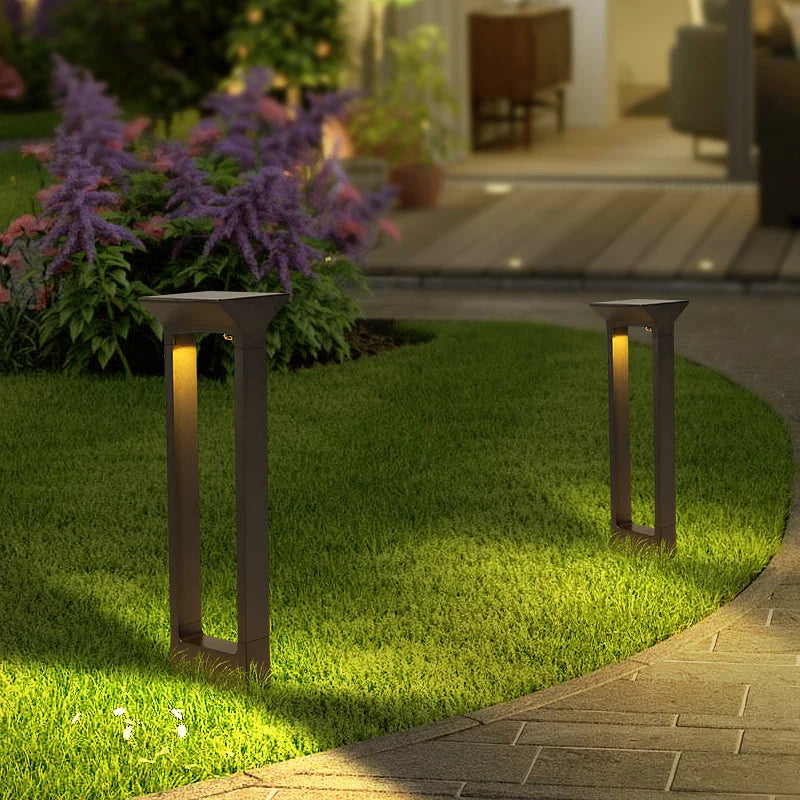 Lampe Solaire de Jardin LED Design pour Pelouse – installation décorative en extérieur