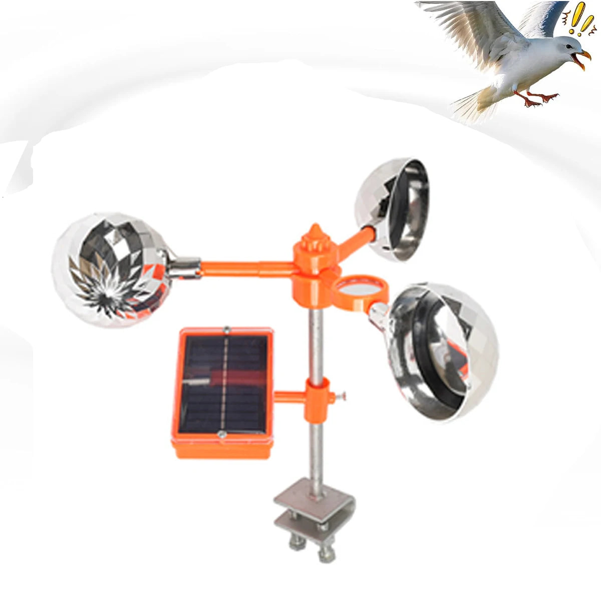 Répulsif Solaire Ultrason Oiseaux Insectes et Rats Extérieur