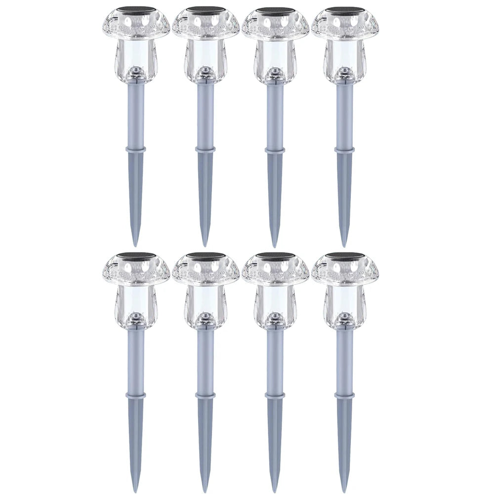Lampe Solaire Champignon LED Étanche Décoration Jardin Allée