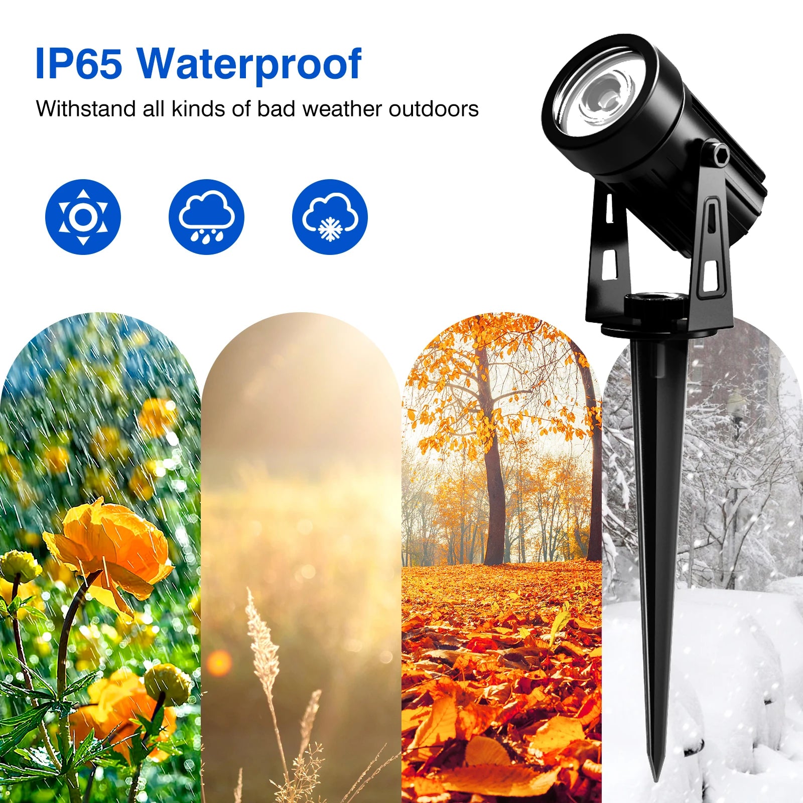 Spot Solaire Paysager LED Vert Étanche IP65 Jardin Extérieur